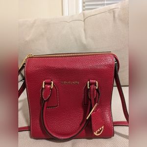 Red Michael Kors purse